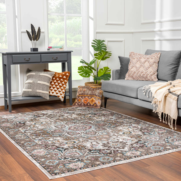 Mardin Brown Medallion Rug - Limited Edition