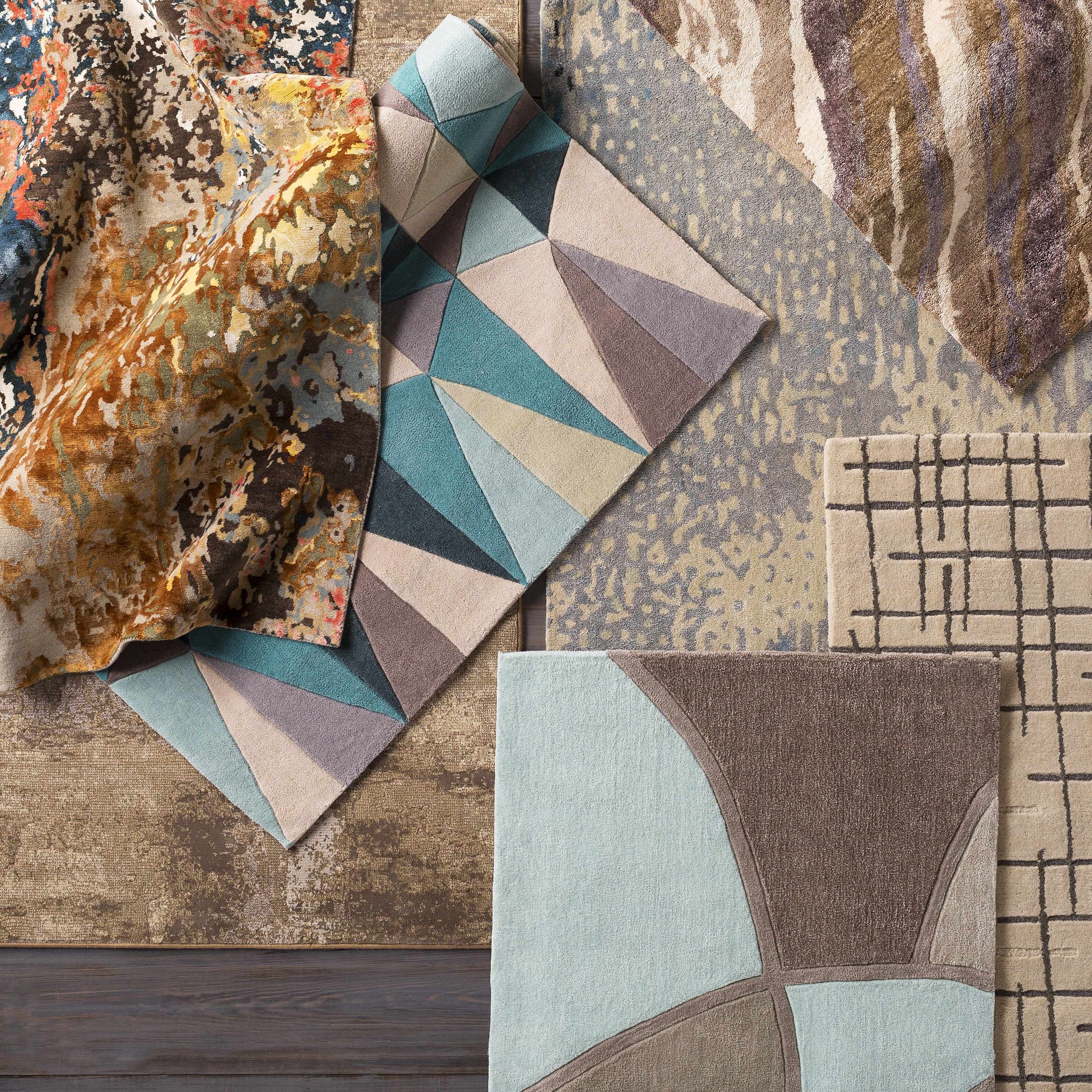 Reverse side of Gifford Area Rug - Clearance, focusing on underside structure and material.Contemporary Area Rug Backing Canvas 