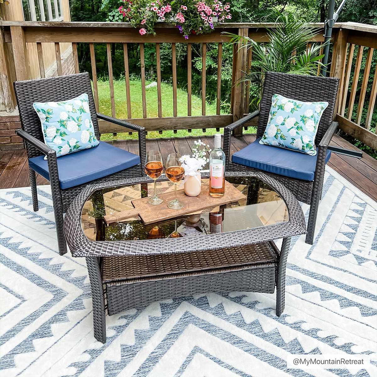 Alida Blue Outdoor Rug Clearance – Boutique Rugs