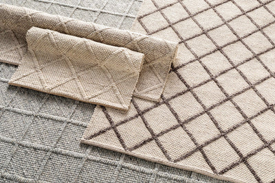 Syosset Beige Trellis Wool&Viscose Area Rug