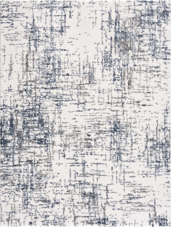Kanon Gray & Blue Abstract Area Rug