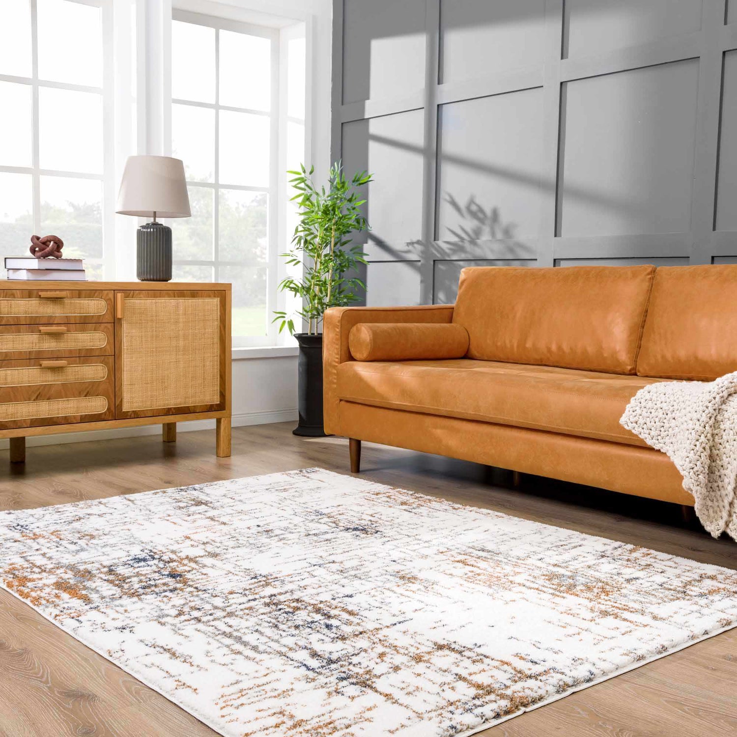 Kanon Brown Abstract Area Rug Clearance – Boutique Rugs