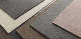 Close-up of hand woven Cirencester Area Rug in ivory, gray, brown and pink. Viscose and wool texture. Styleshot