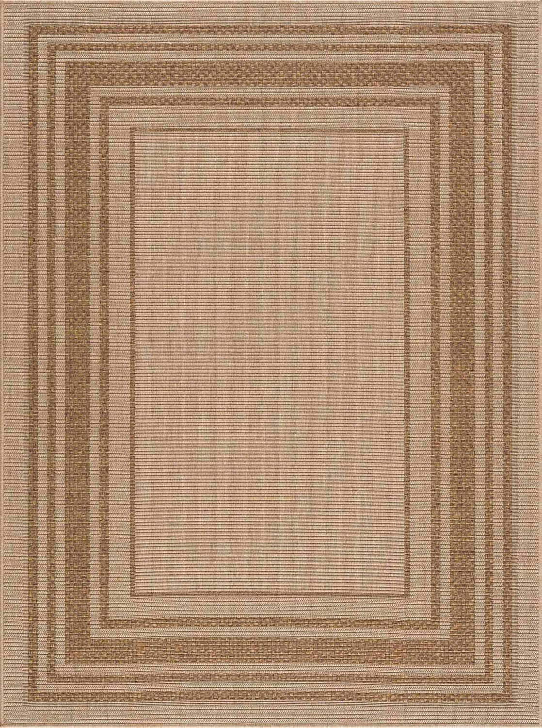Isoko Bordered Faux Jute Rug