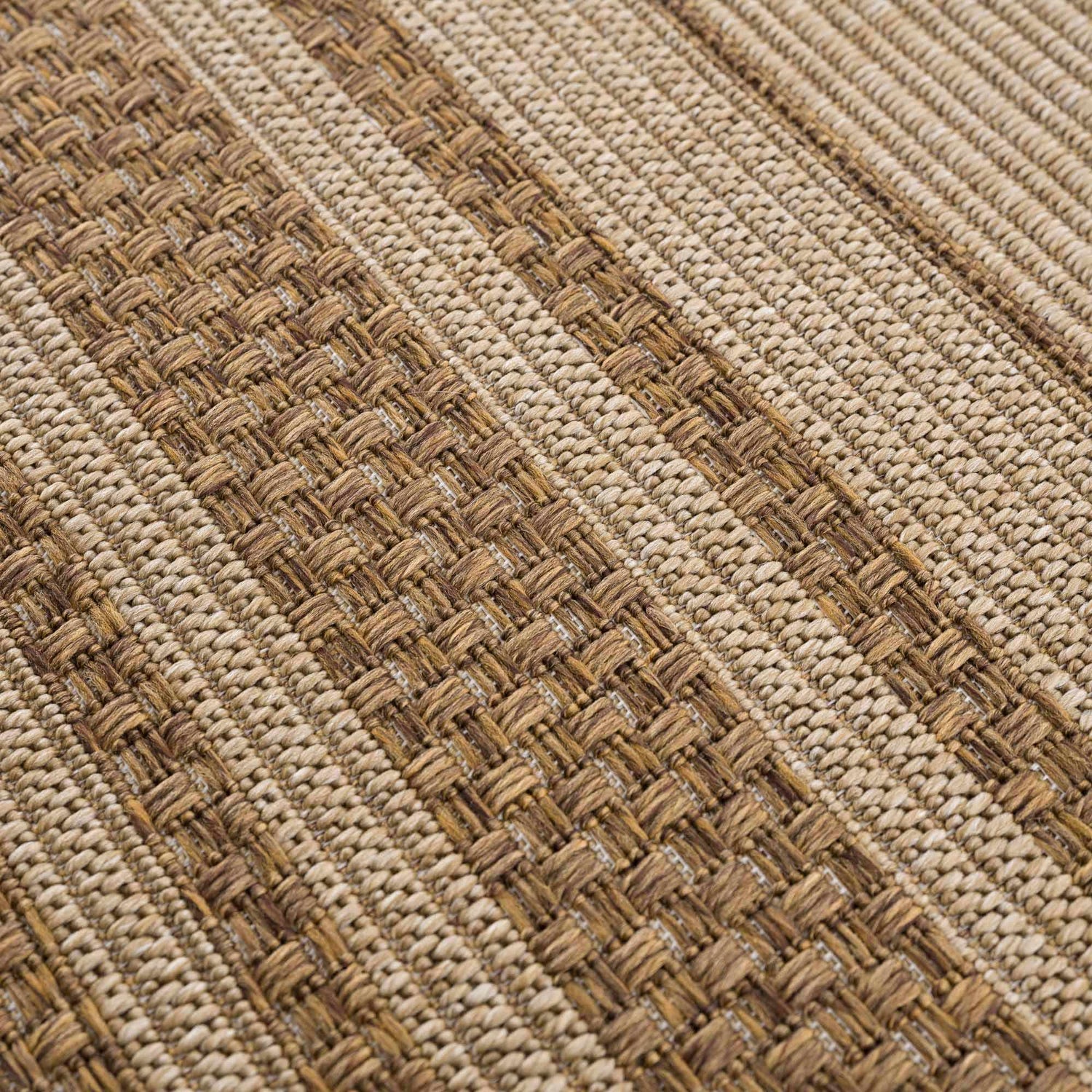 Isoko Bordered Faux Jute Rug