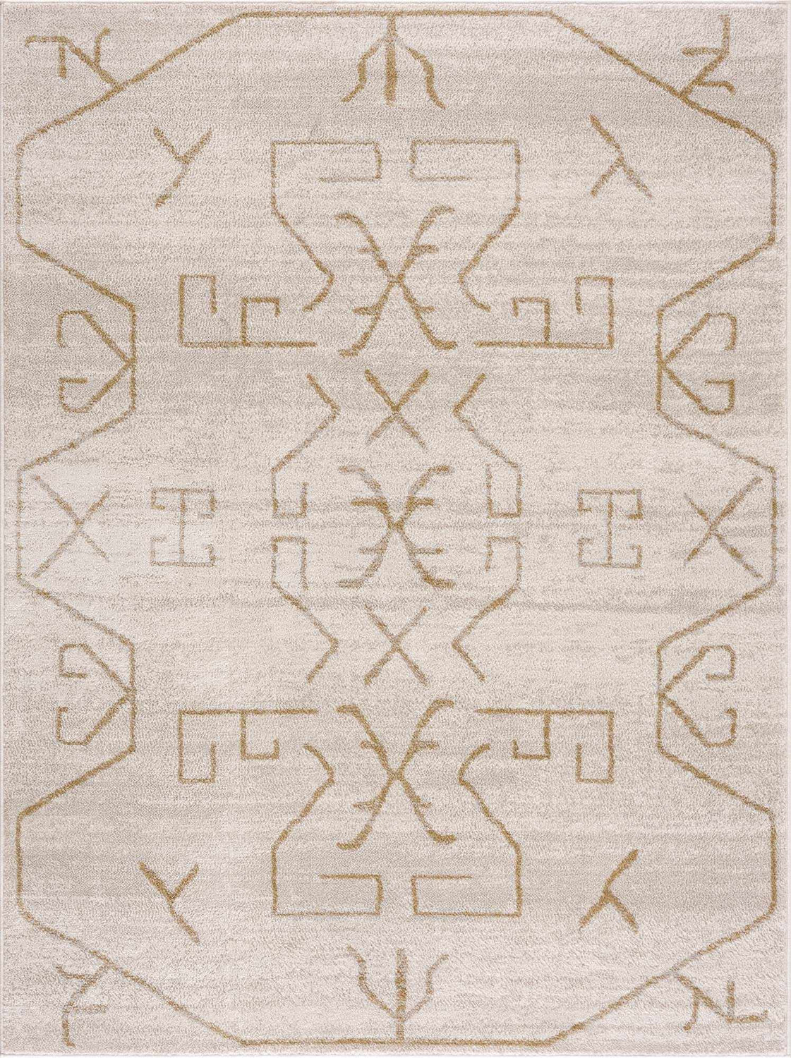 Azzan Cream & Gold Area Rug - Clearance