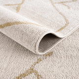 Azzan Cream & Gold Area Rug - Clearance