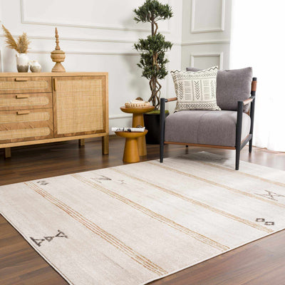 Deja Gold Striped Area Rug - Limited Edition