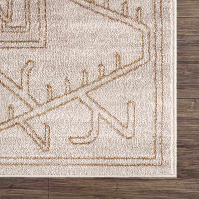 Divya Cream & Gold Area Rug - Clearance