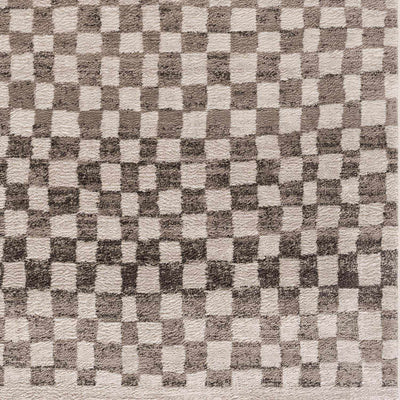 Benjy Cream & Charcoal Checkered Area Rug