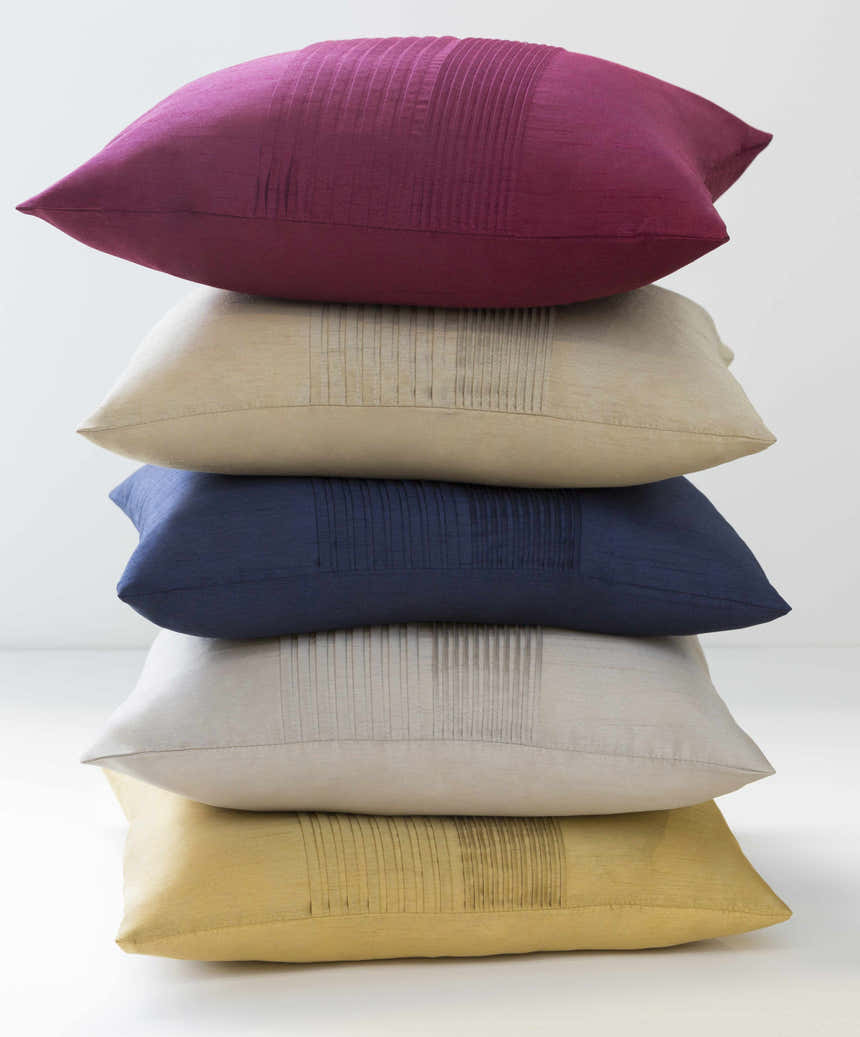 Mozart Burgundy Solid Square Throw Pillow - Clearance