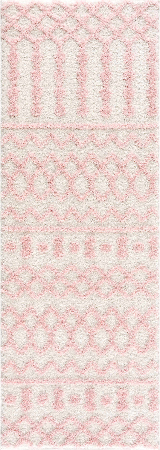 Darva Pink Plush Area Carpet