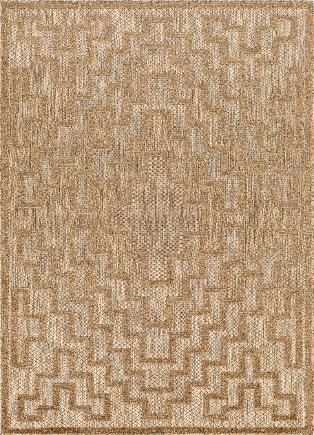 Diza Tan Outdoor Rug - Clearance
