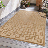 Diza Tan Outdoor Rug - Clearance