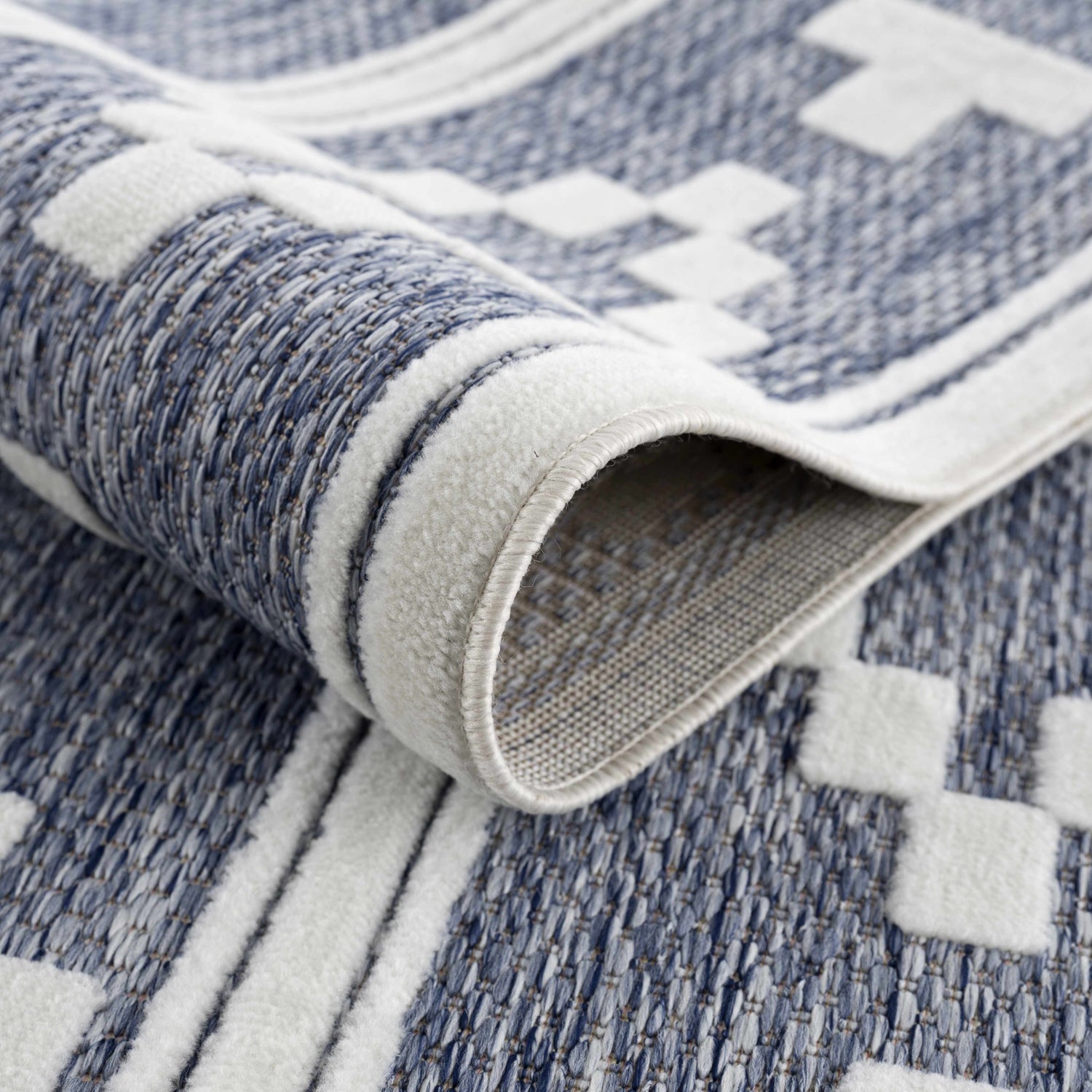 Hiro Blue Outdoor Rug - Clearance