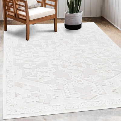 Chen Cream Outdoor Rug - Clearance