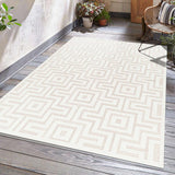 Zevi Cream Outdoor Rug - Clearance