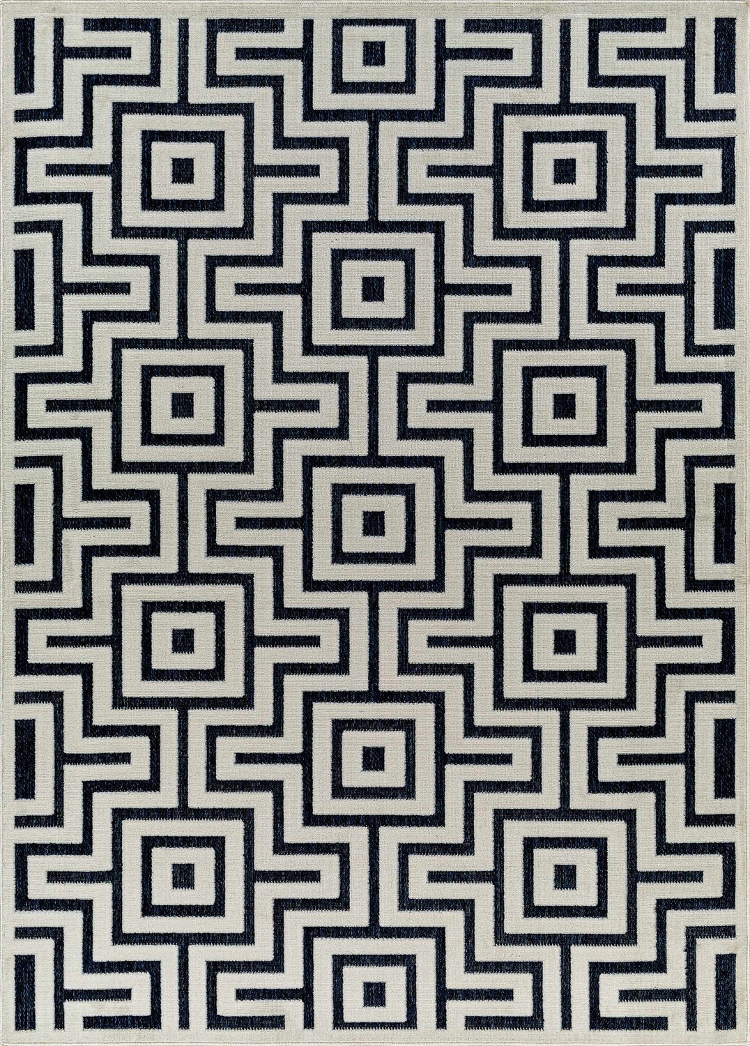 Zevi Blue Outdoor Rug - Clearance