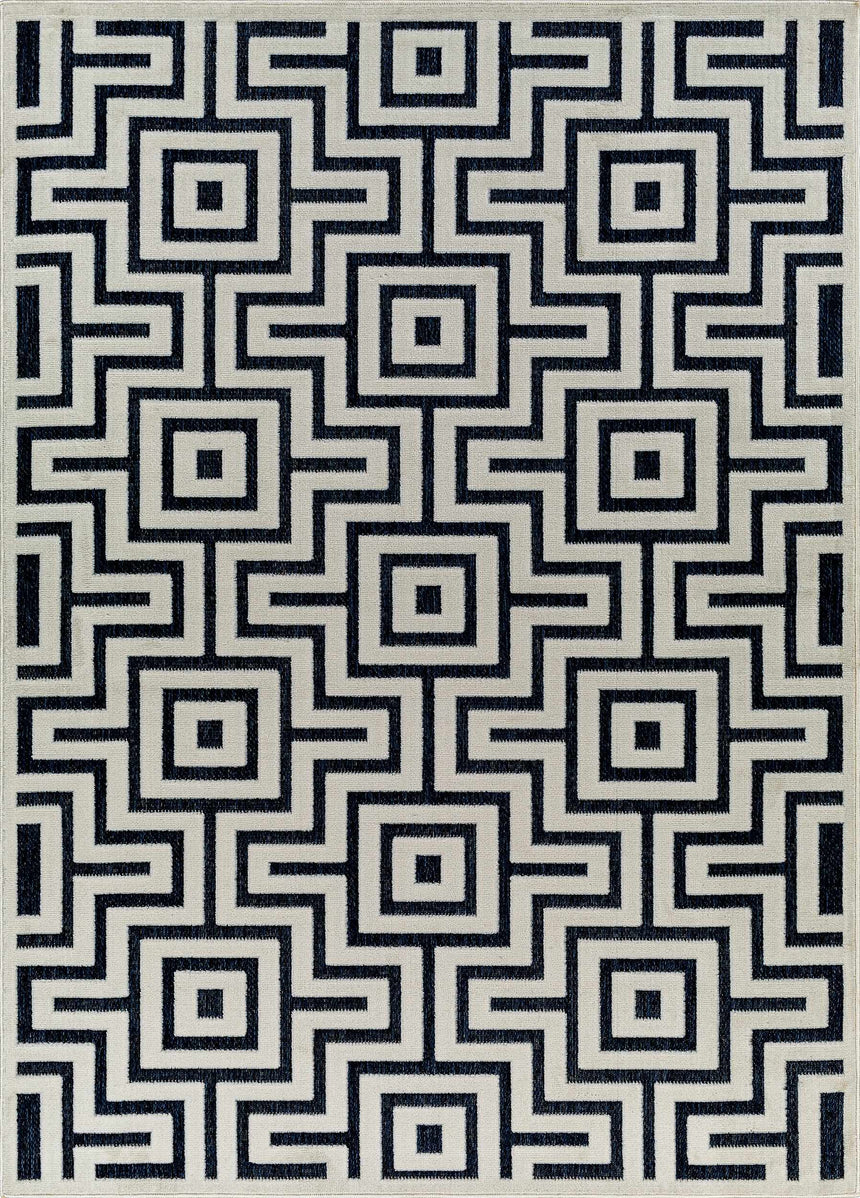Zevi Blue Outdoor Rug - Clearance