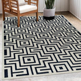 Zevi Blue Outdoor Rug - Clearance