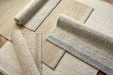 Yaniklar Beige Flat Woven Wool Rug