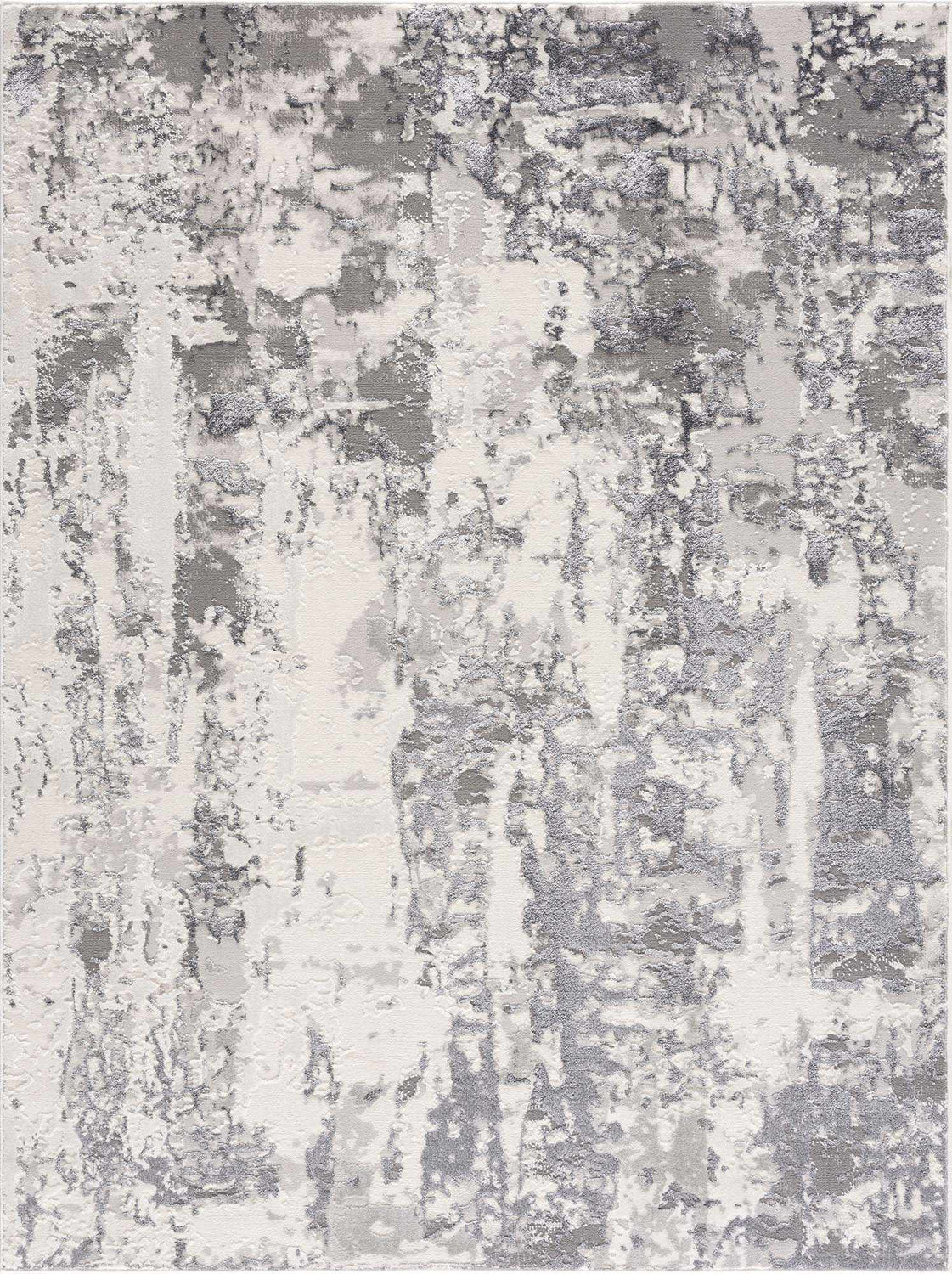 Junko Gray & Blue Marble Area Rug - Clearance