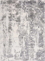 Junko Gray & Blue Marble Area Rug - Clearance