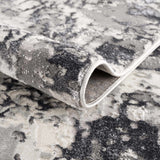 Junko Gray & Blue Marble Area Rug - Clearance