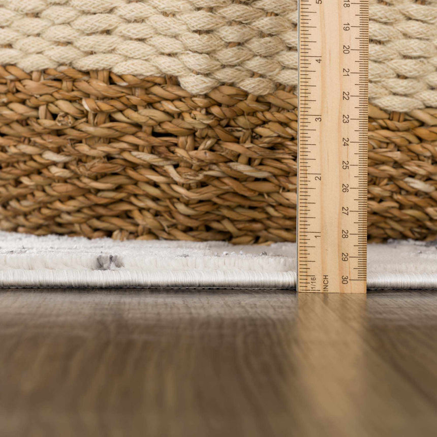 Junko Gray & Blue Marble Area Rug - Clearance