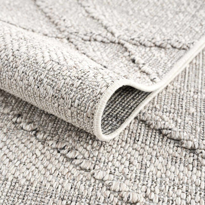 Baqer Bone & Taupe Textured Performance Rug - Limited Edition