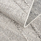 Baqer Bone & Taupe Textured Performance Rug - Clearance