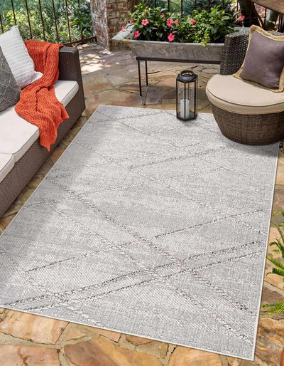 Baqer Bone & Taupe Textured Performance Rug - Limited Edition