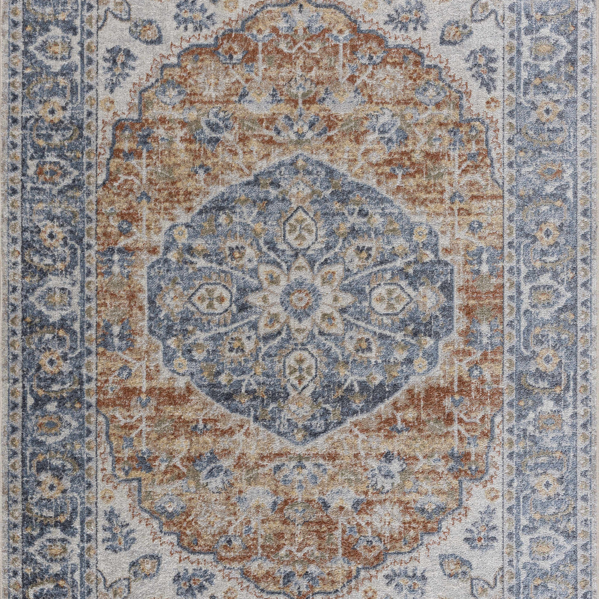 Shutter Rug Rust Rust Hiti Washable area rug - Clearance – Boutique Rugs