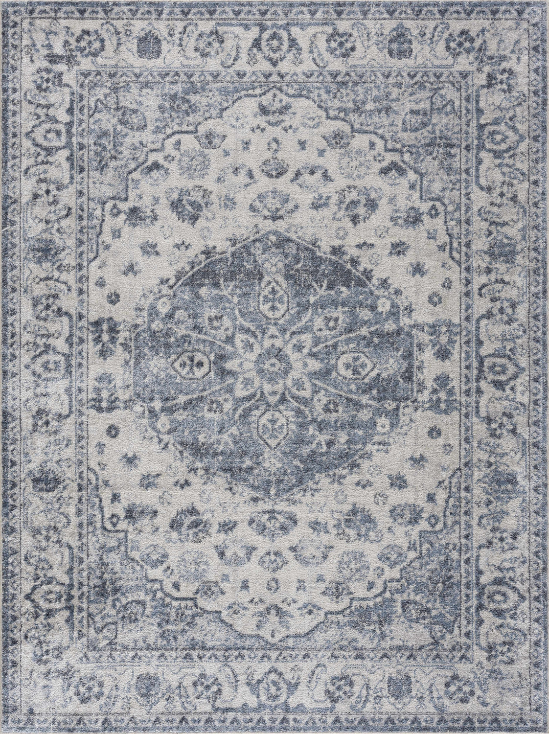 Blue Hiti Washable area rug - Clearance