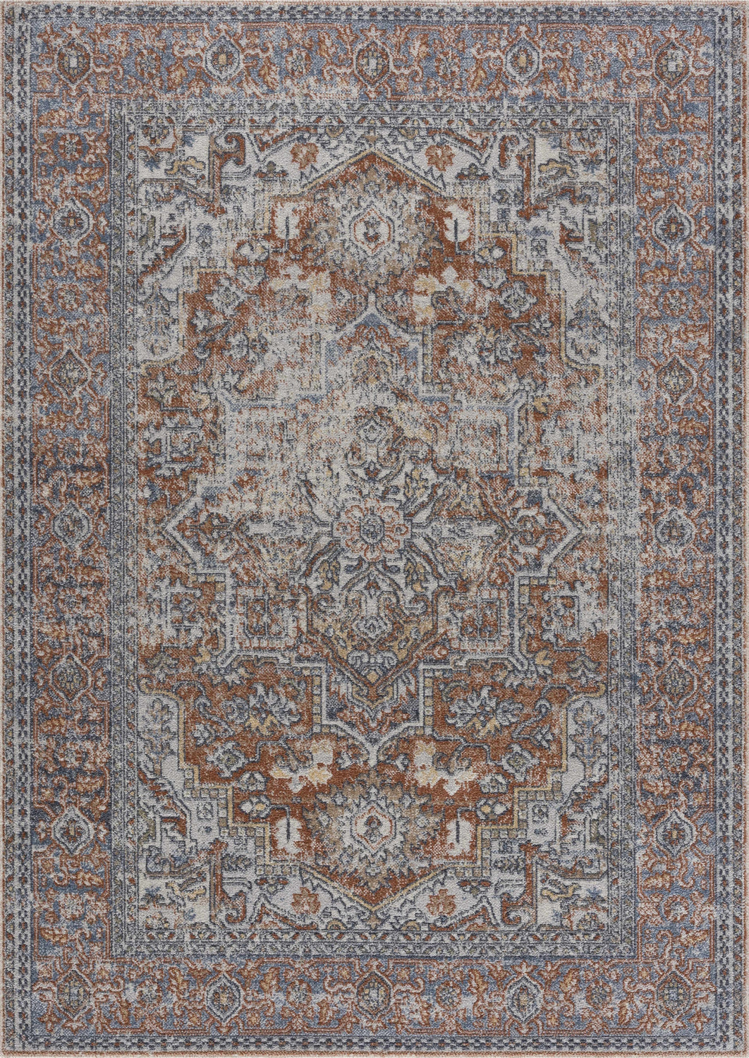 Aila Traditional Design Washable Rug - Clearance