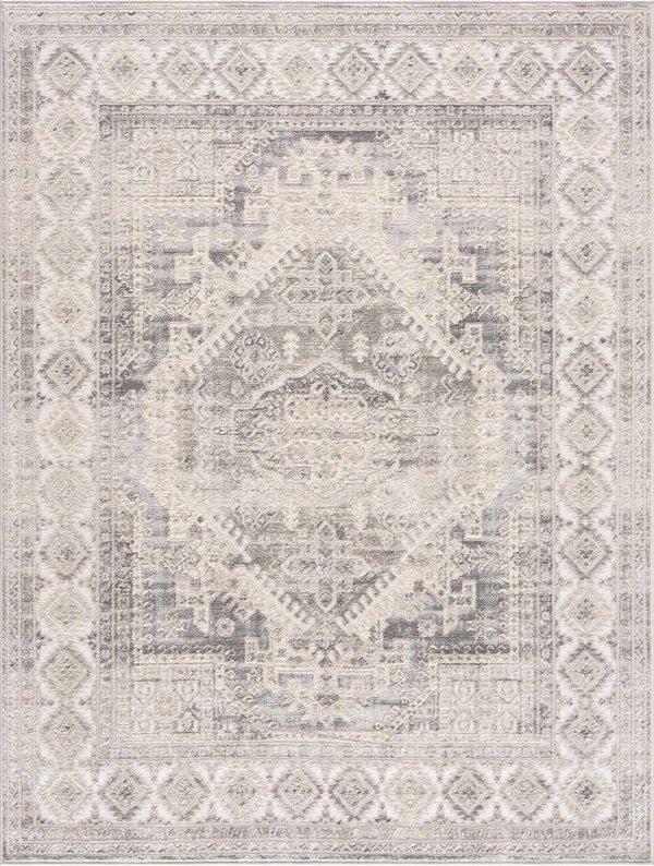 Brend Taupe Medallion Area Rug