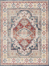 Brend Rust Medallion Area Rug - Clearance