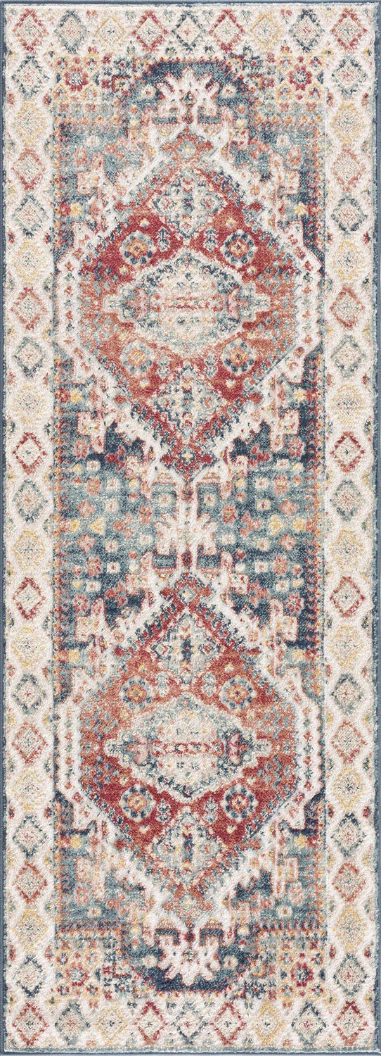 Brend Rust Medallion Area Rug - Clearance