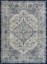 KMRSH-4604 Blue Medallion 5x7  Area Rug - Clearance