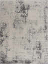 Close-up of the Tigrima 2321 Gray & Ivory Rug. Contemporary style with abstract gray pattern on an ivory background. Design-Rectangle