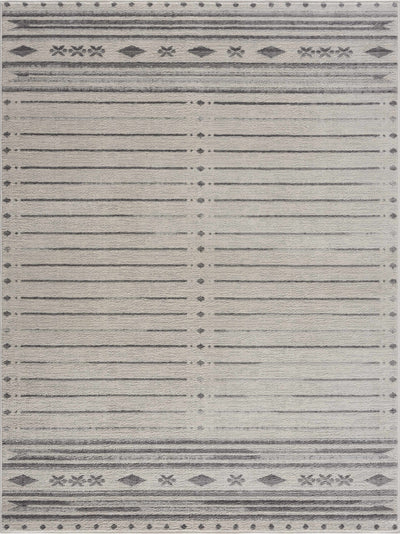 Aztec Pinstripe Ivory Rug TGS-2325 - Limited Edition