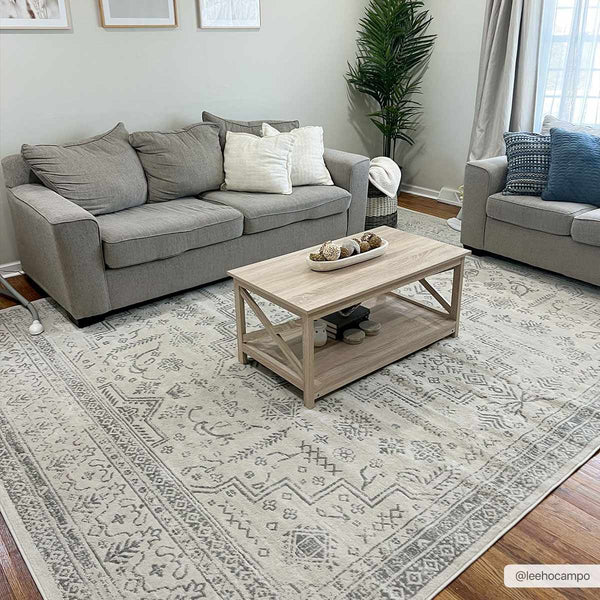 Tigried Ivory & Gray 2323 Area Rug
