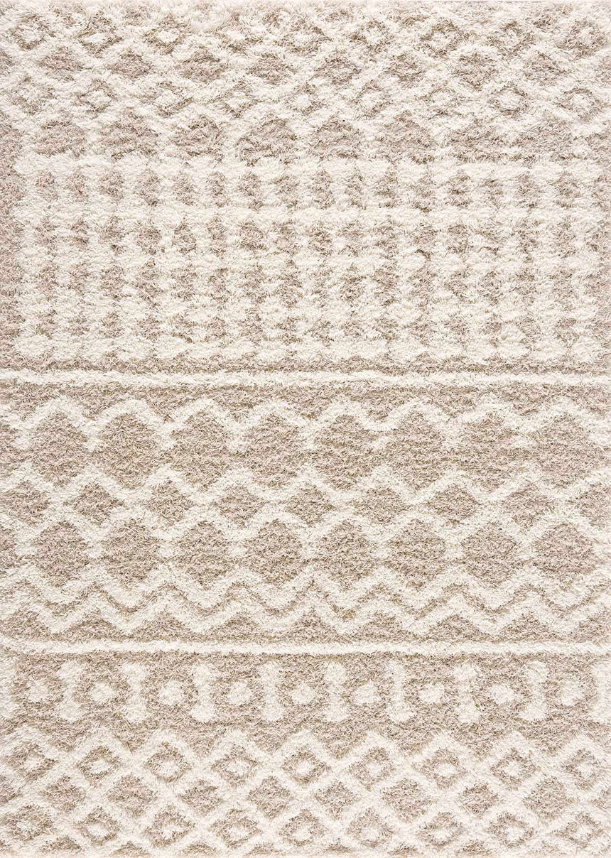 Prompton Cream Plush Area Rug