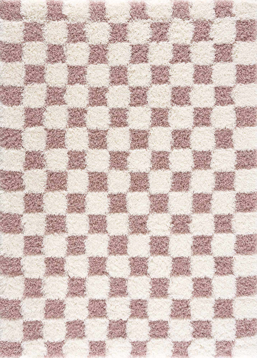 Atira Pink Checkered Shag Rug – Boutique Rugs