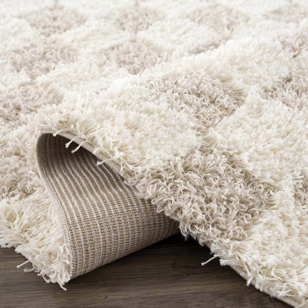 Atira Light Brown Checkered Area Rug – Boutique Rugs
