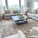 Flat Pile Urpi Red Washable Rug - Clearance