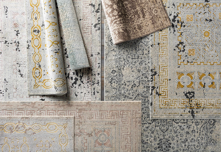 Bosphorus Black Mosaic Rug - Clearance