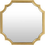 Abangay Gold Contemporary Wood Frame Mirror