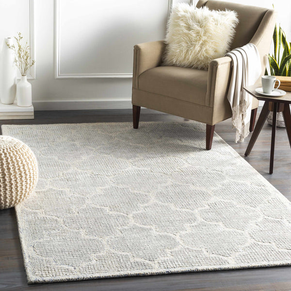 Abie Cream Viscose&Wool Rug