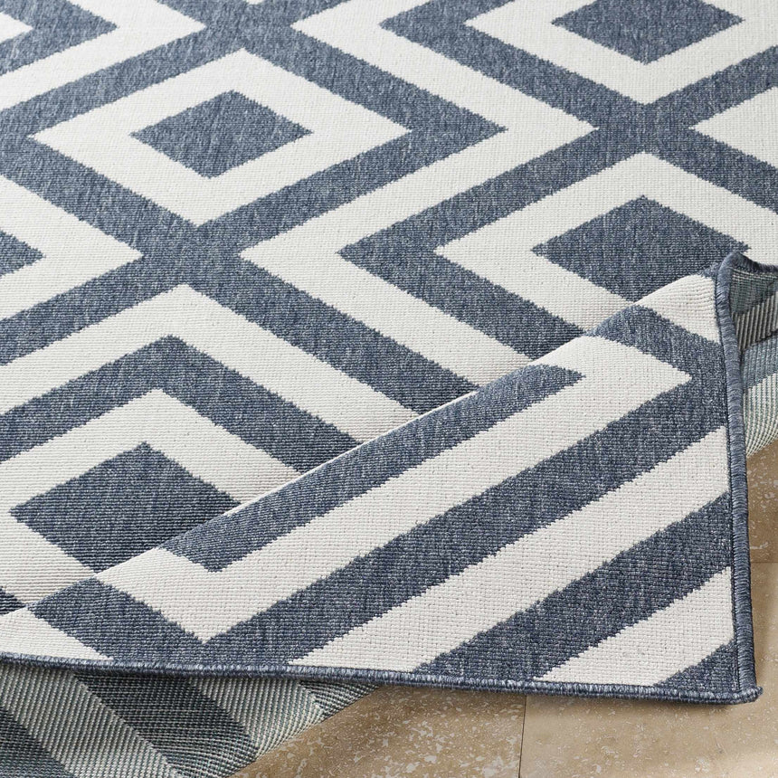 Spilsby Navy Blue Outdoor Rug - Clearance